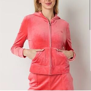 Juicy By Juicy Couture Velour Jacket & Shorts Set M/L